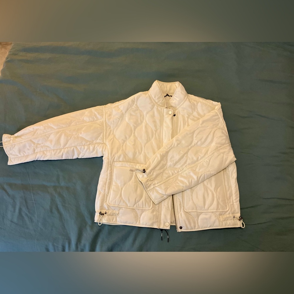 Lucky Brand Cream Quilted Jacket